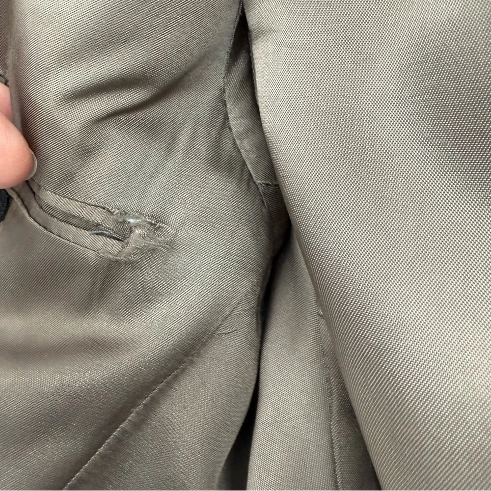 Hart Schaffner Marx Size 44L Wool Blazer Sport Coat Suit Jacket black 2 button